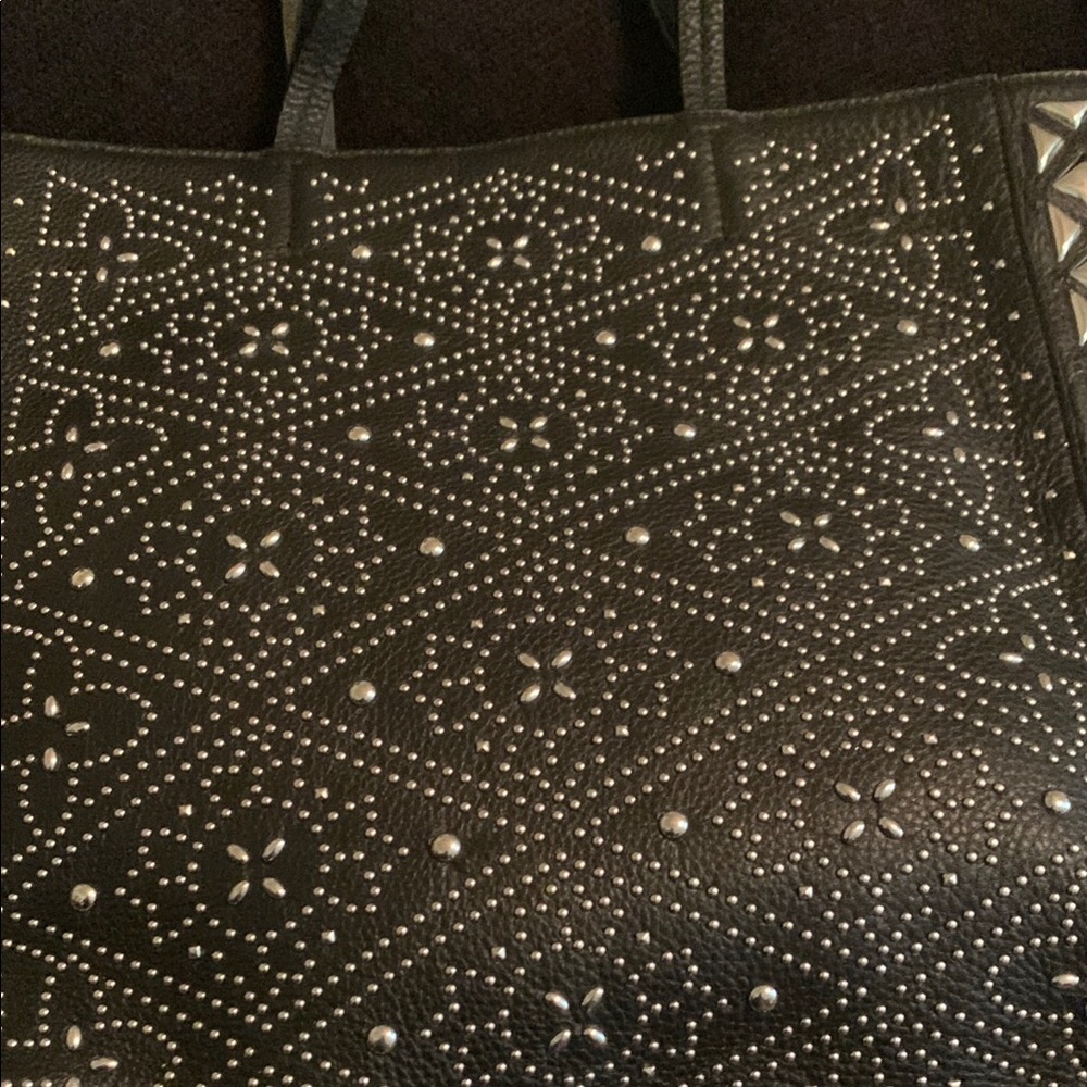 Calvin Klein Black and Silver Geometric Tote - Picture 8 of 13